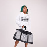L LAMANTASY Black White Duffle Bag