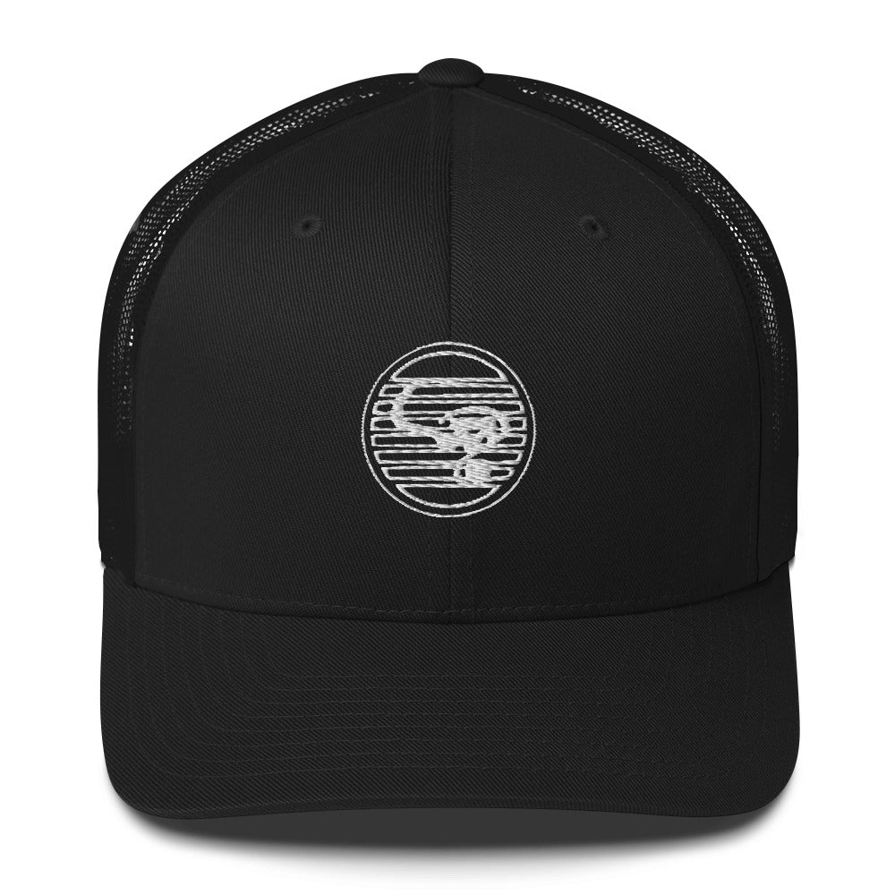 LAMANTASY Logo Trucker Hat- Black